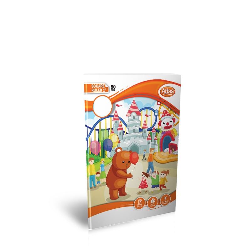 Atlas A5 Book Practical 1″(#) Square Ruled 80Pgs_0