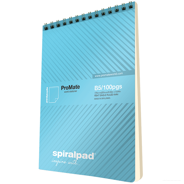 ProMate Short Spiralpad B5 Notebook 100pgs_0