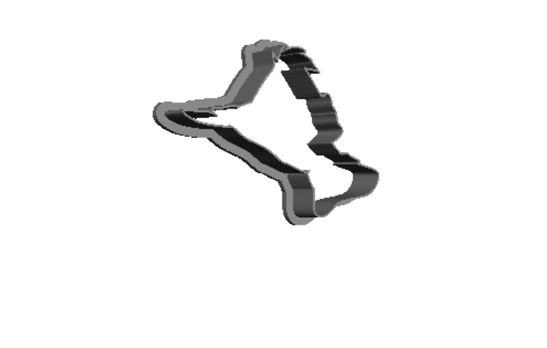 Peter Pan head out print Cookie Cutter   _0