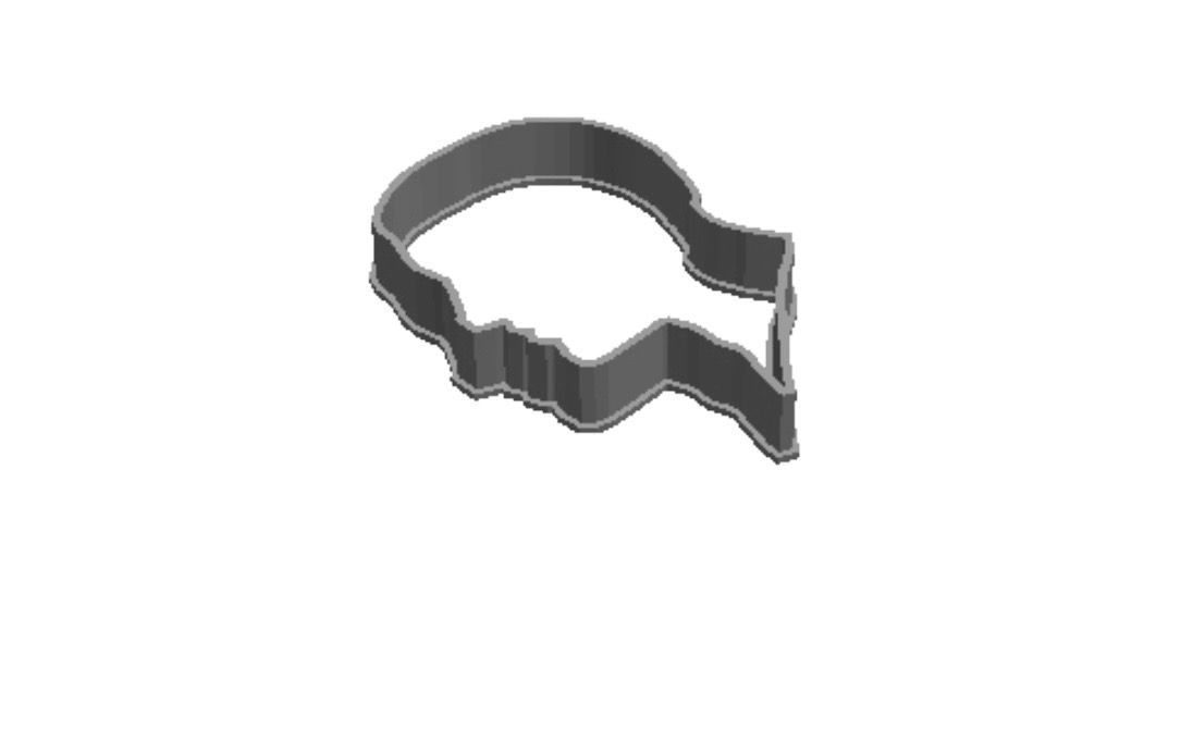 Man head out print Cookie Cutter_0