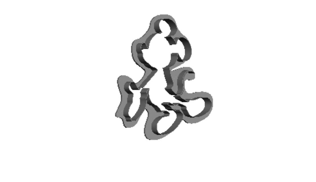 Mickey Mouse full body out print Cookie Cutter _0
