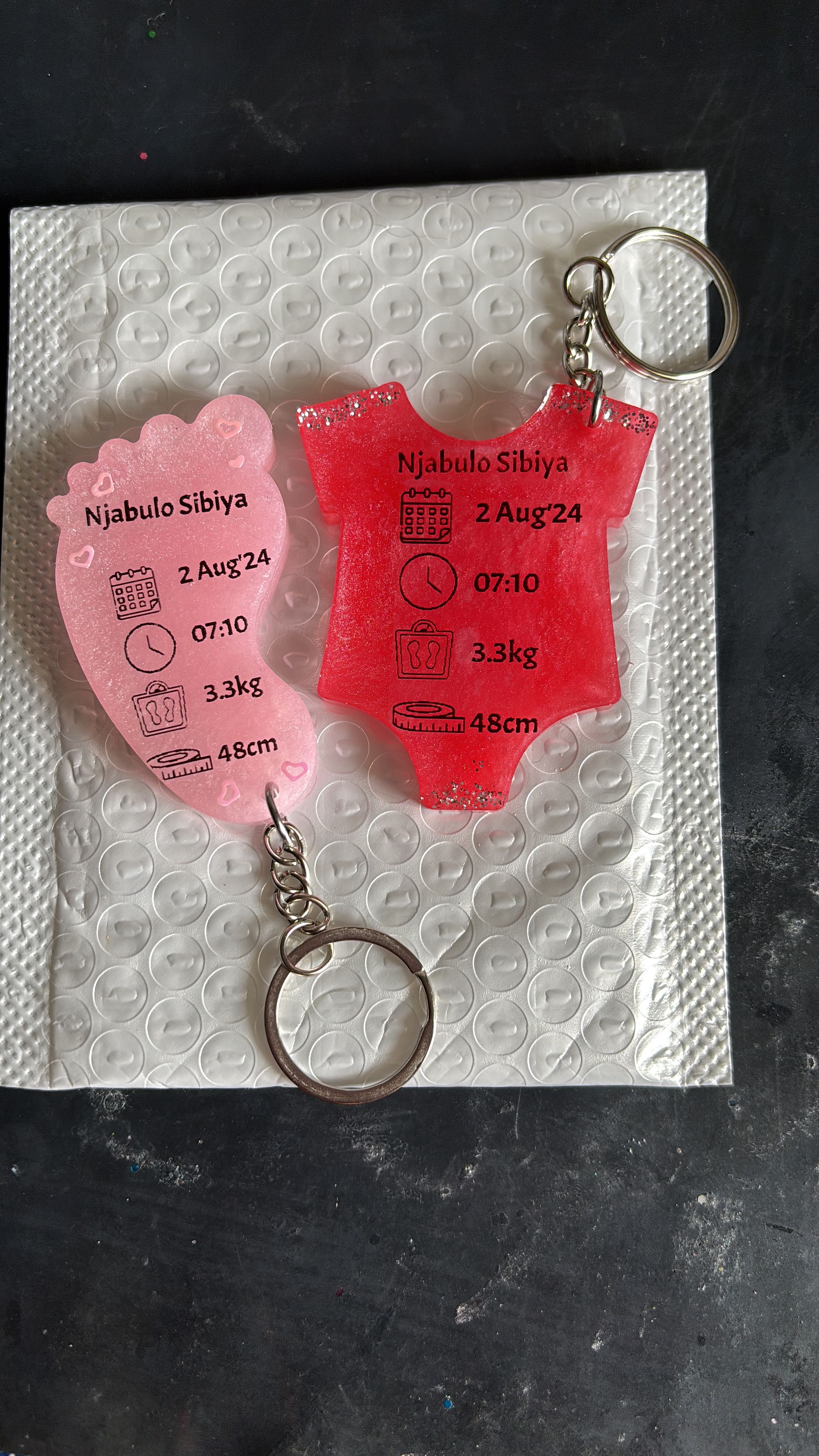 Medium Foot Key Chain Shape B_2