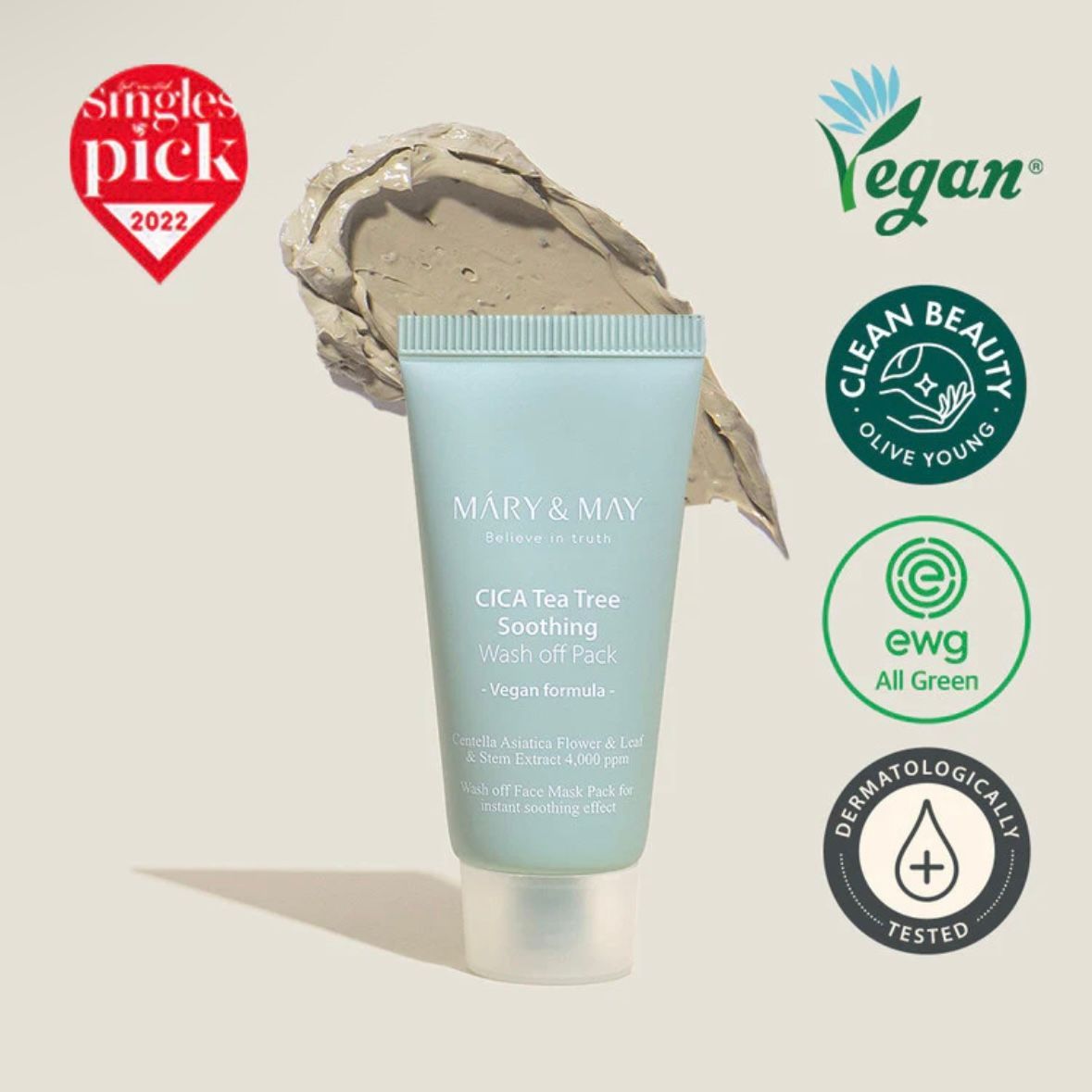 Mary&May Cica Tea Tree Soothing Wash Off Pack_1