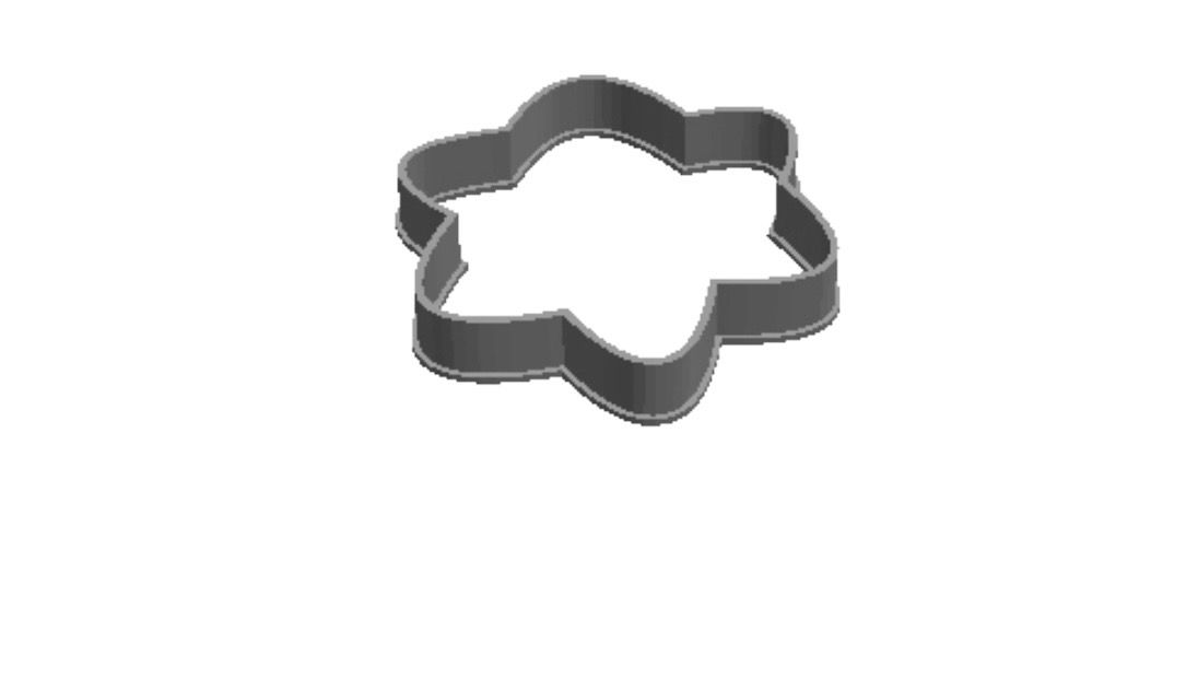 Louisa flower  out print Cookie Cutter  _0