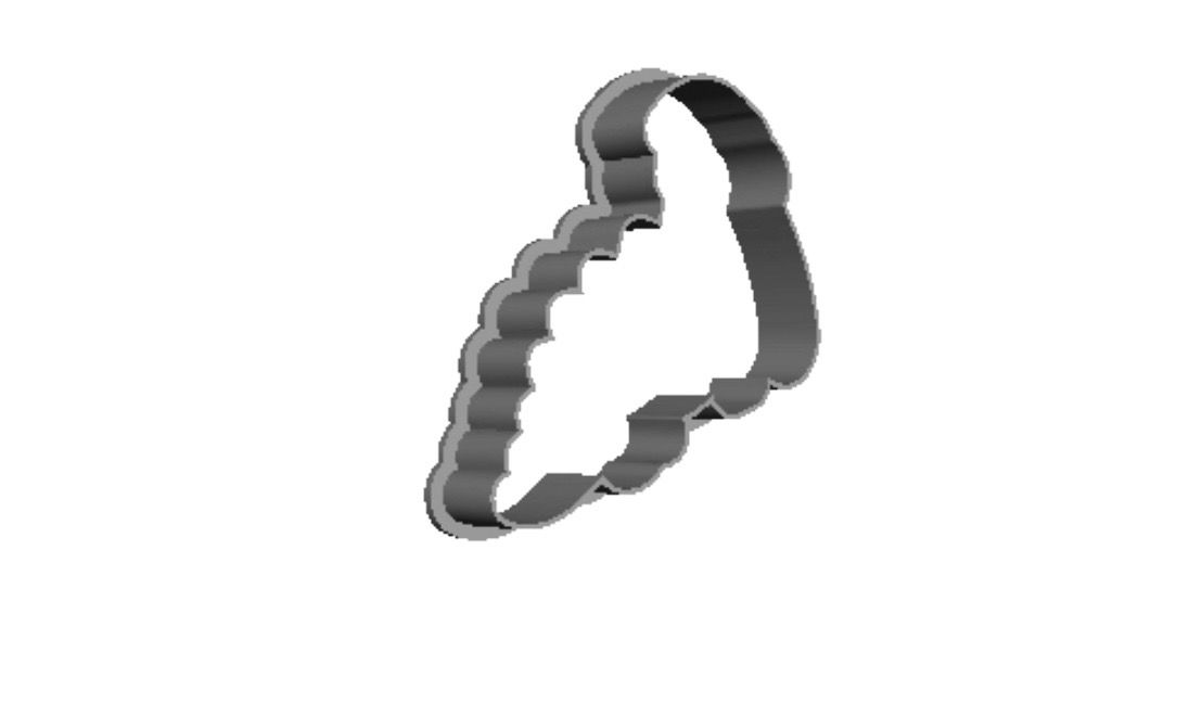 Baby Dino 5 out print Cookie Cutter _0