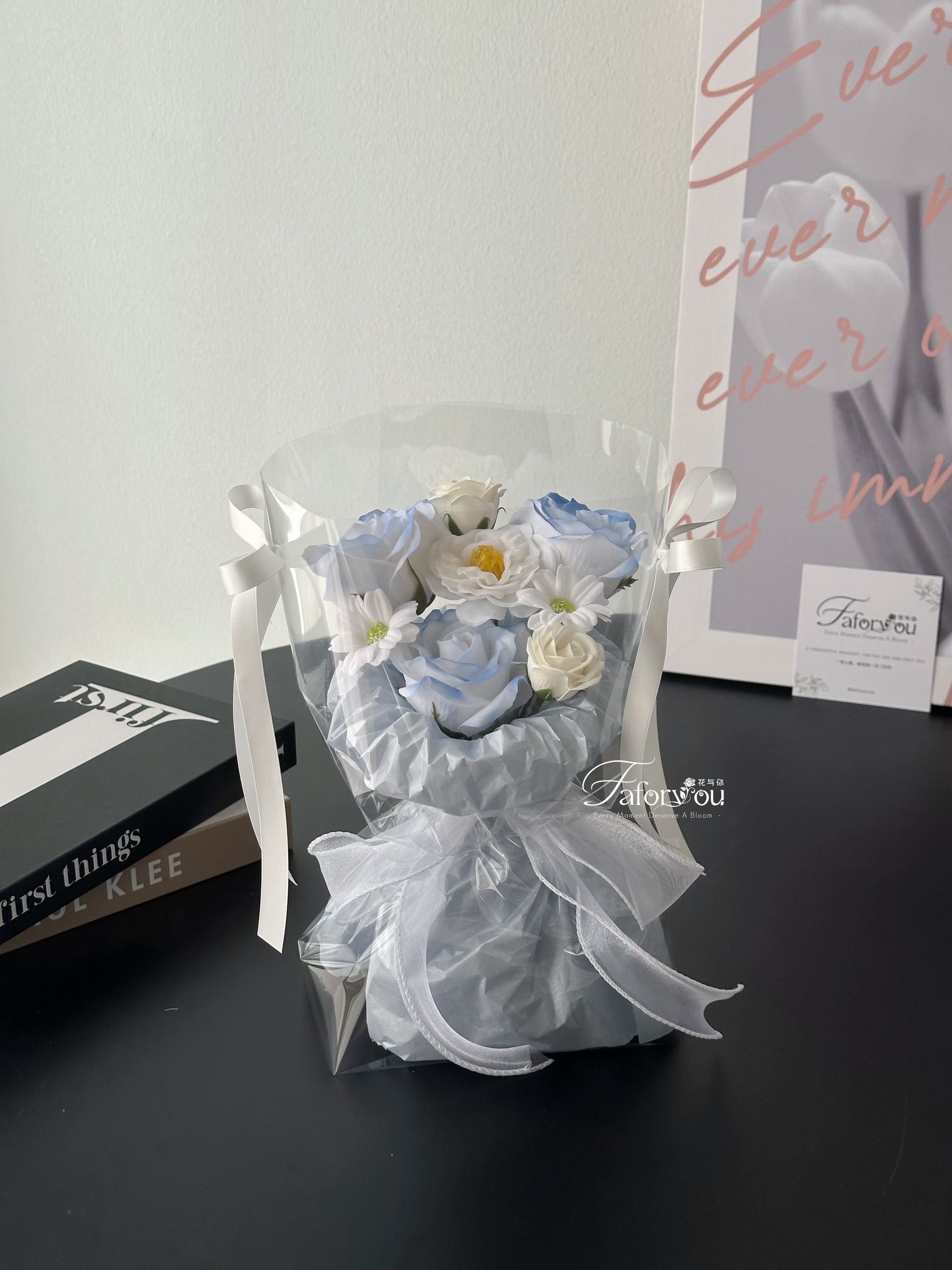 3 Stalk Soap Rose Pao Pao Mixed Bouquet  _0