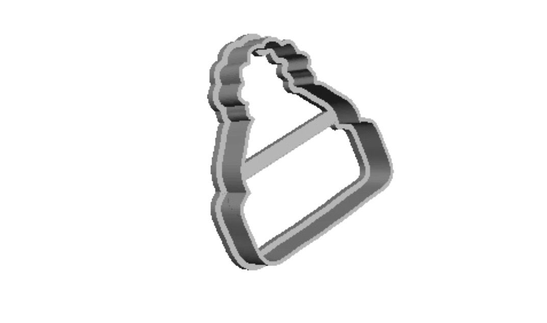 Winter Hat out print Cookie Cutter _0