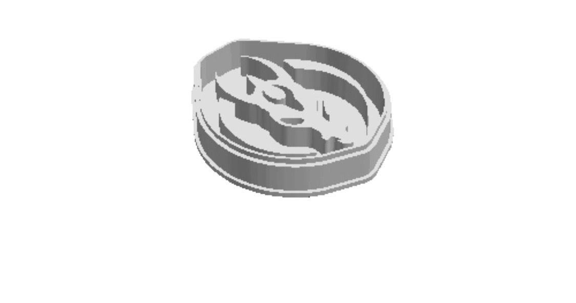 Mandalorian Logo out print Cookie Cutter _0