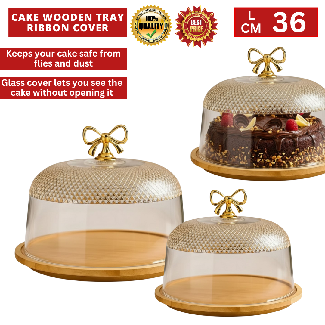  CAKE WOODEN TRAY RIBBON COVER_0