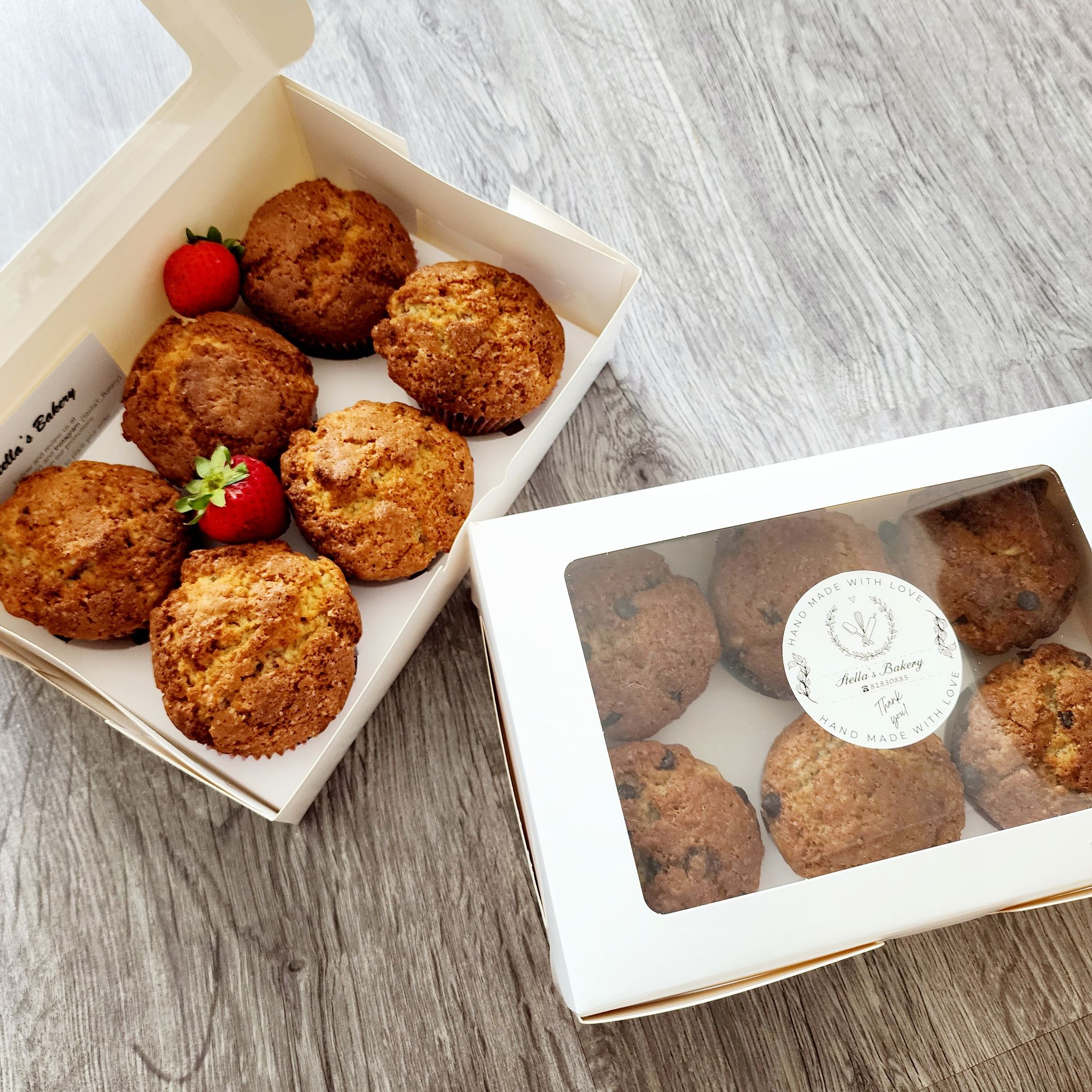 Strawberry Cream Cheese Muffin (6pcs)_0