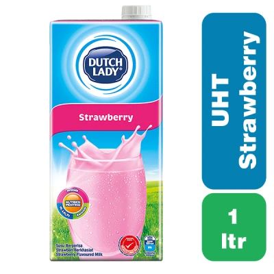 DUTCH LADY UHT MILK 1 ltr STRAWBERRY FLAVORED_0