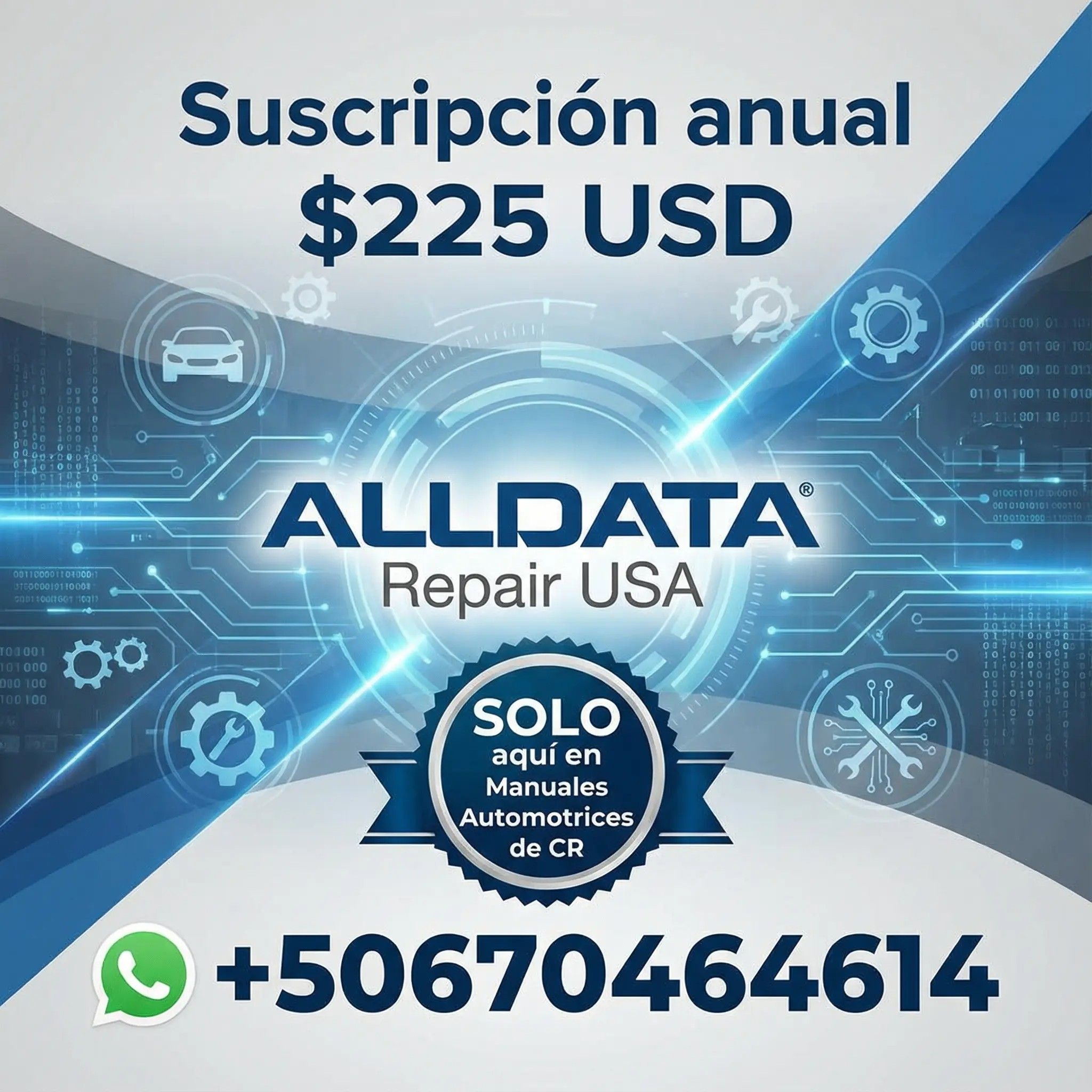 Alldata USA On line 1 año de suscripcion - Manuales Automotrices Costa ...