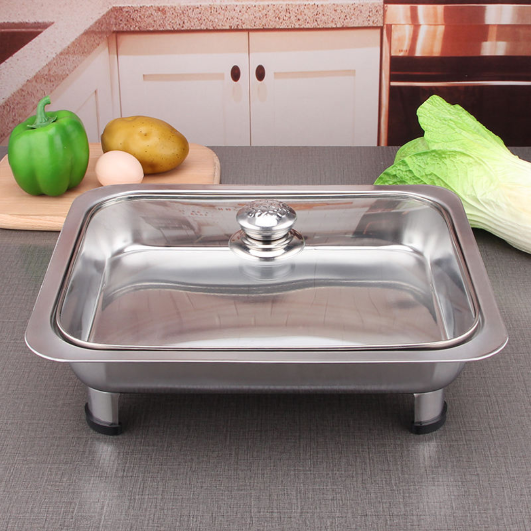 GLASS LID SERVING BUFFET TRAY _1