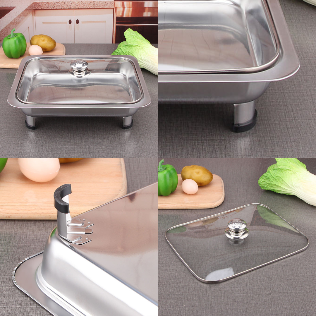 GLASS LID SERVING BUFFET TRAY _2