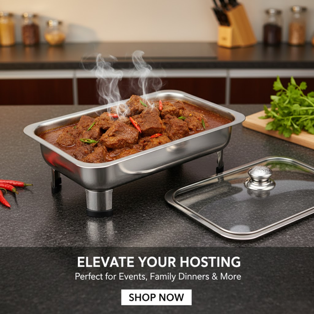 GLASS LID SERVING BUFFET TRAY _4