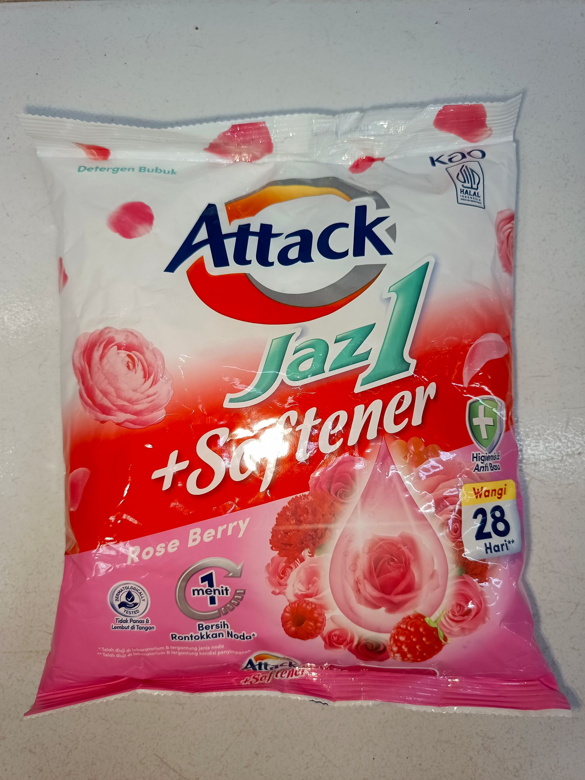 ATTACK JAZ1 + SOFTENER ROSE BERRY NEW 750G/12 PCS_0