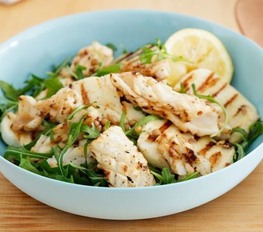 Warm Patagonian Calamari & Haloumi Salad_0