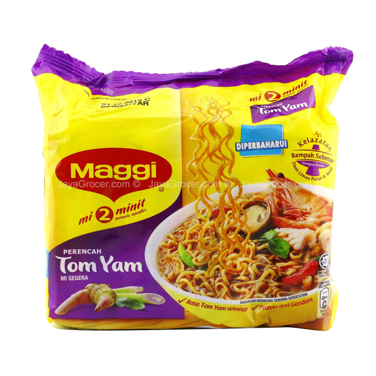 Maggi Mi Tom Yam Flavour Instant Noodle 83g x 5_0