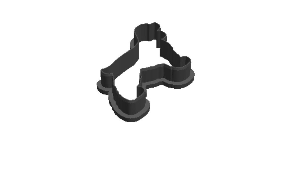 Spaniel dog 2 out print Cookie Cutter    _0