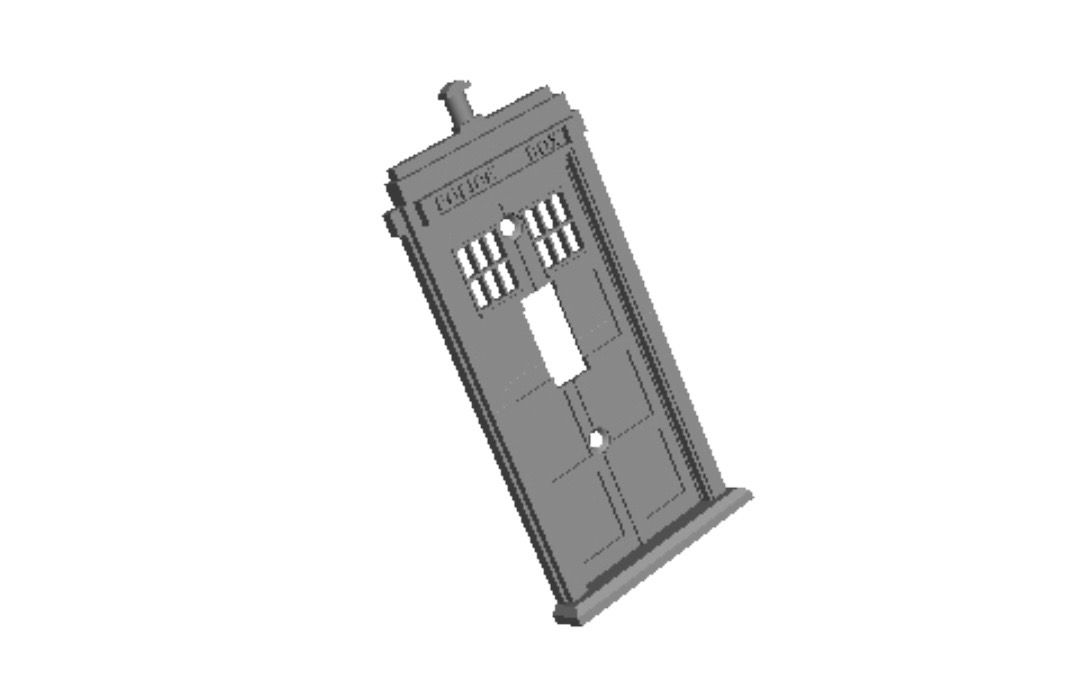 Police Box Light Switch Cover   _0