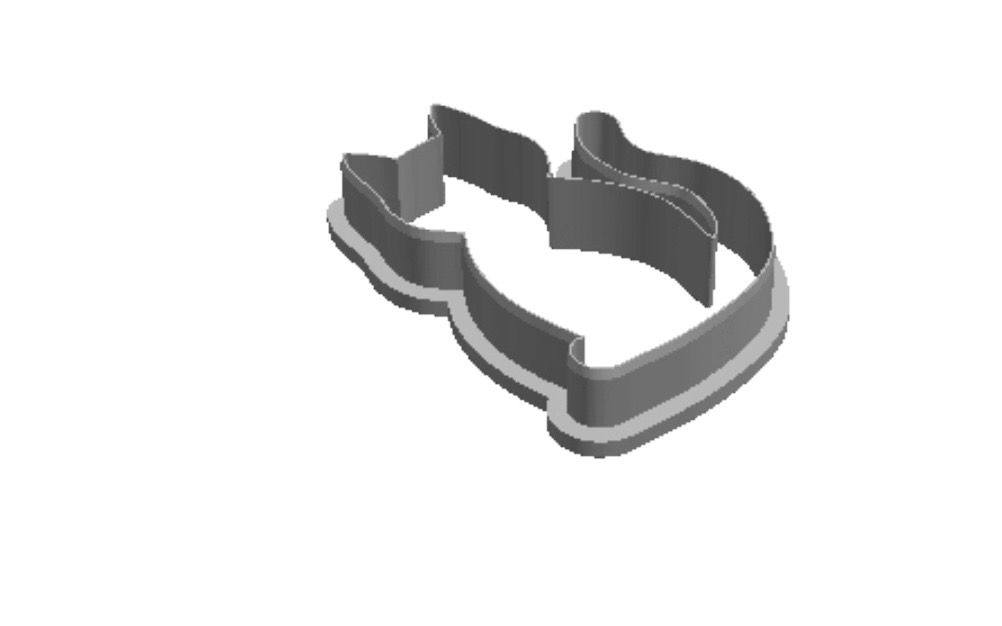 Cat 10 outline Cookie Cutter _0