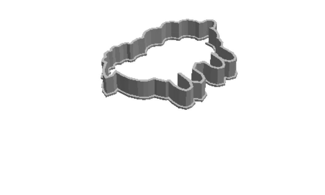 Sheep out print Cookie Cutter  _0