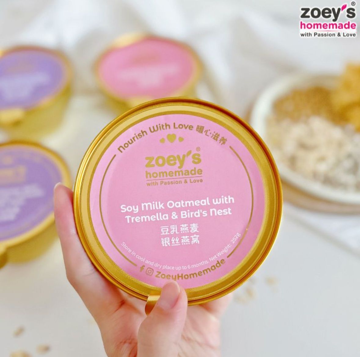 Oatmeal with Tremella & Bird’s Nest (2 bowls) (NO Box)_2