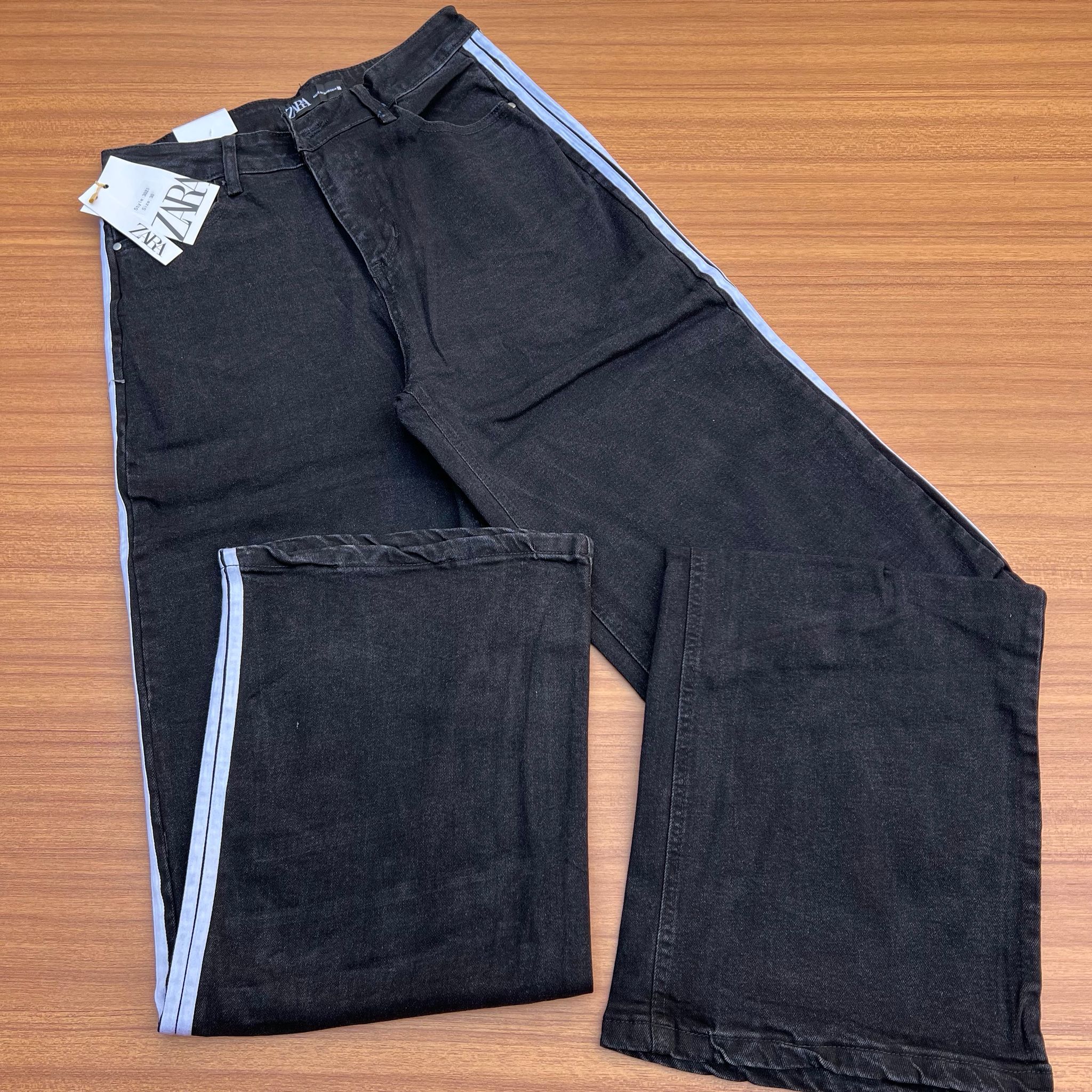 ZARA CARGO PANT - BLACK_0