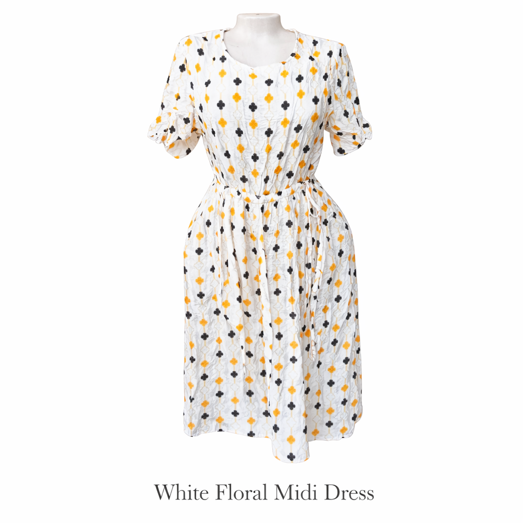 White Floral Midi Dress_0