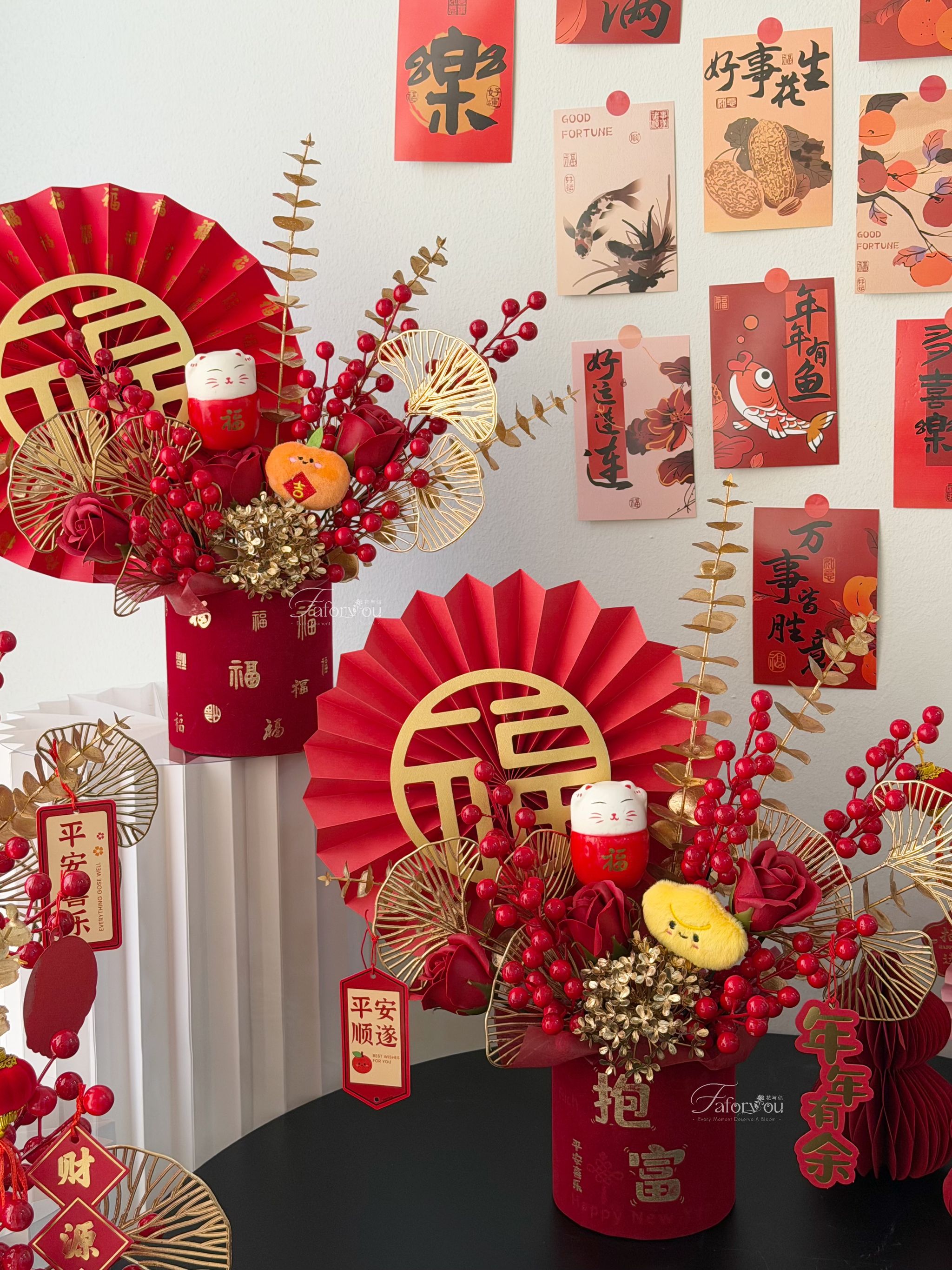 ( CNY03 ) CNY M Size Flower Basket ｜中福桶 _0