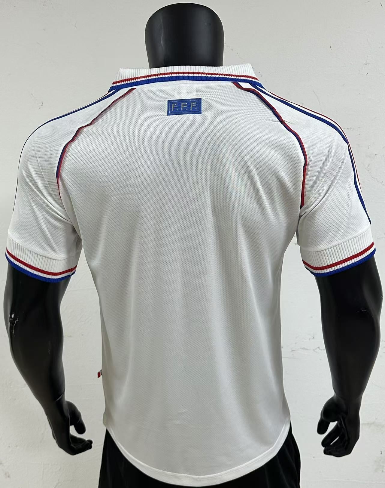 France 1998 Away Shirt (White / Blue / Red)_1