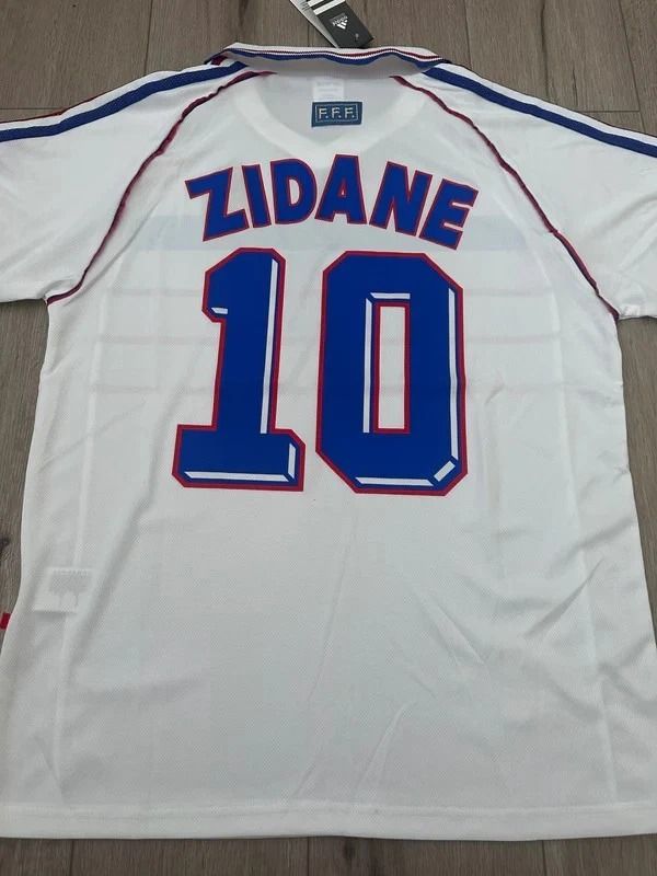 France 1998 Away Shirt (White / Blue / Red)_3