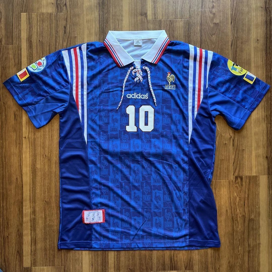France 1996 Home Shirt (Blue / White / Red)_2