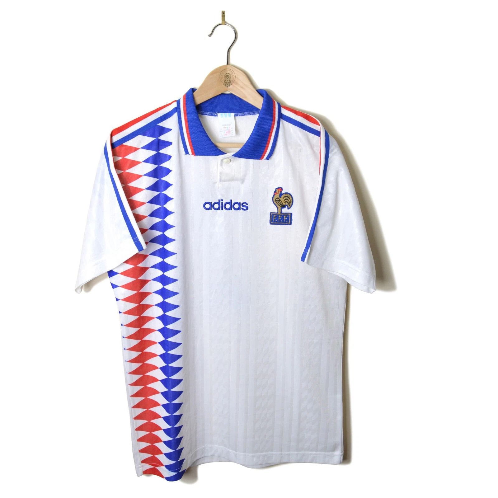 France 1994 Away Shirt (White / Red / Blue)_2