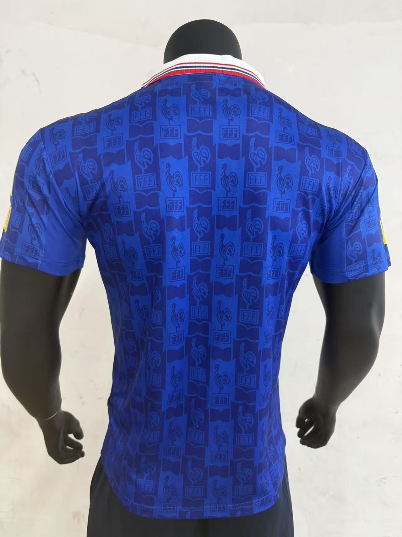 France 1996 Home Shirt (Blue / White / Red)_1