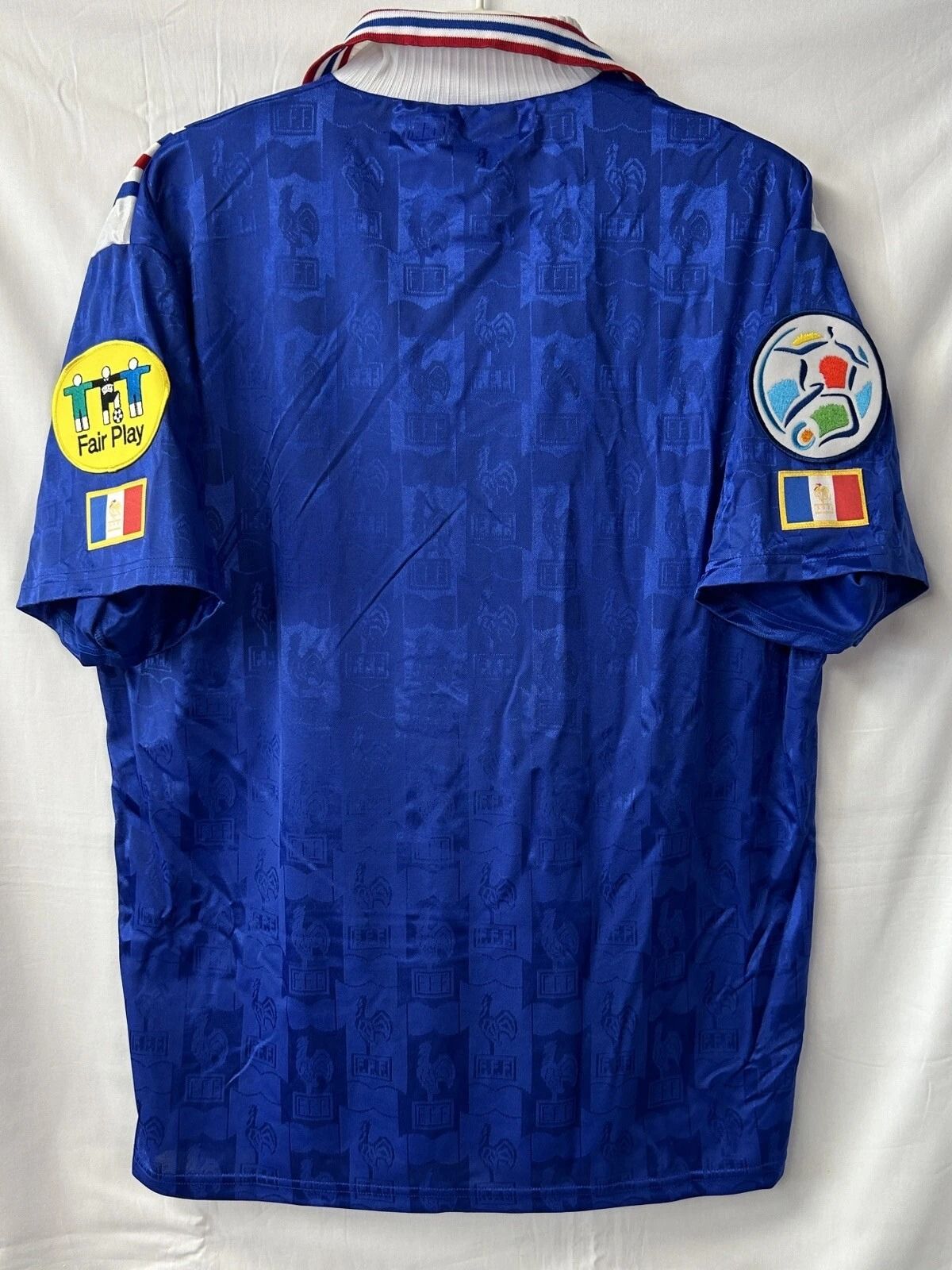 France 1996 Home Shirt (Blue / White / Red)_3