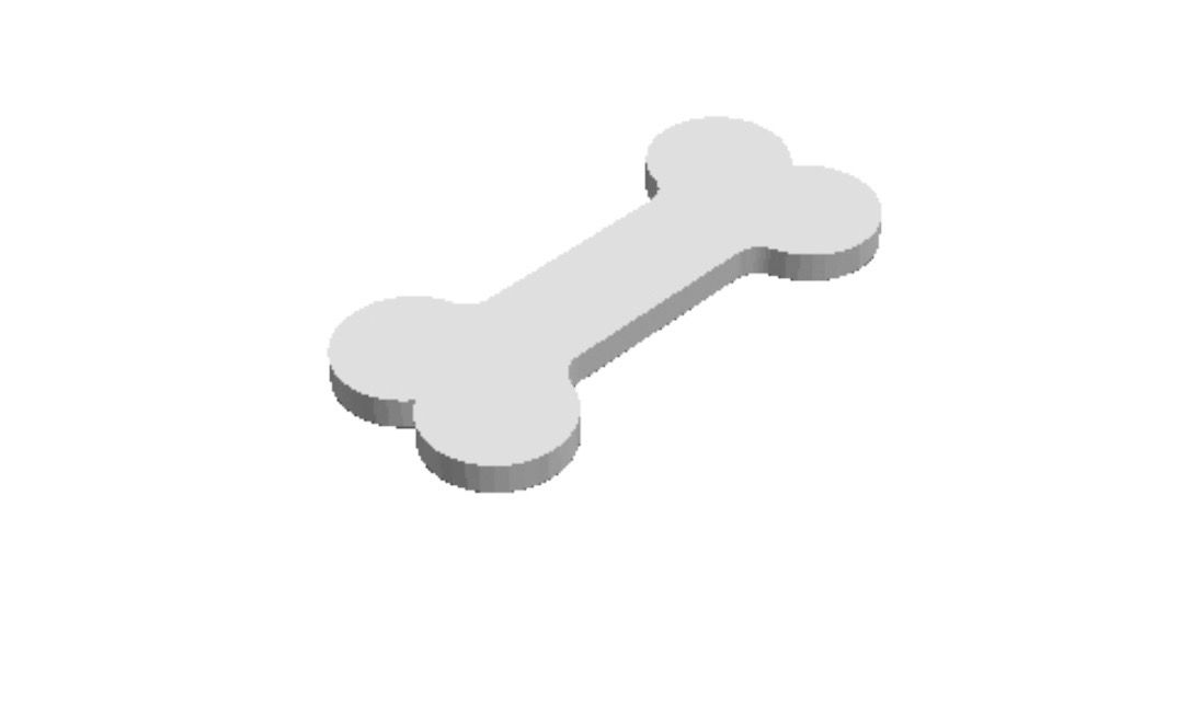 Urn Dog bone decoration _0