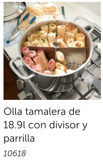 Olla tamalera de 18.9l con divisor y parrilla _0