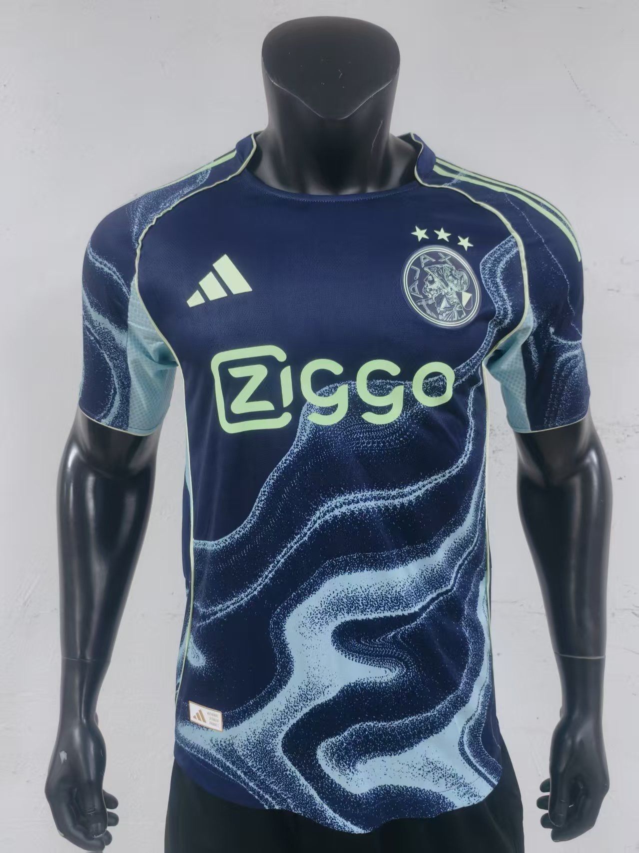 Ajax 2025/26 Away Shirt (Navy / Sky blue / Green)_8