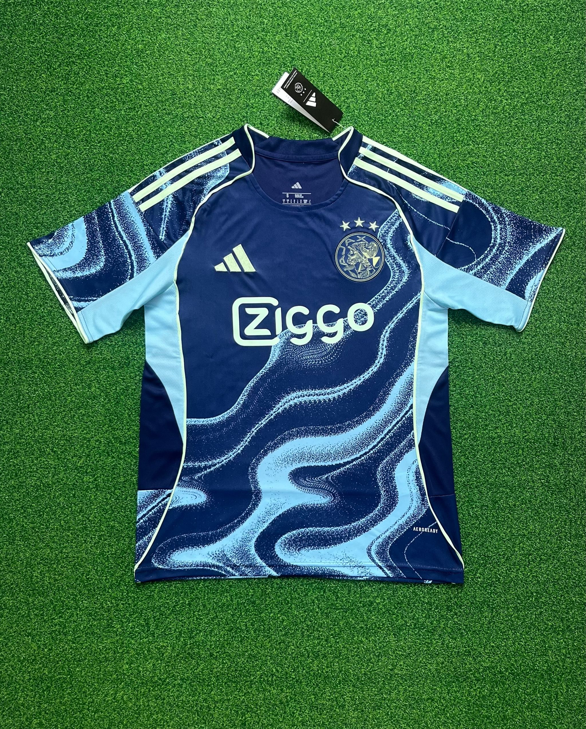 Ajax 2025/26 Away Shirt (Navy / Sky blue / Green)_6