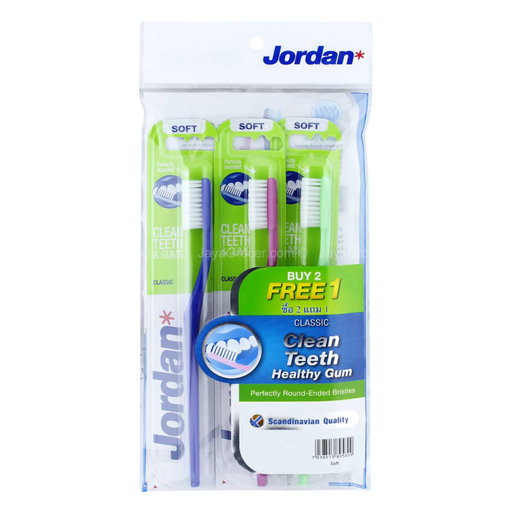 Jordan Classic Soft Toothbrush 3pcs/pack_0