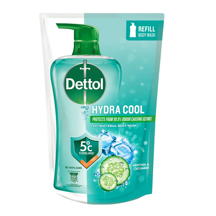 Dettol Shower Gel Hydra Cool Pouch 800g_0