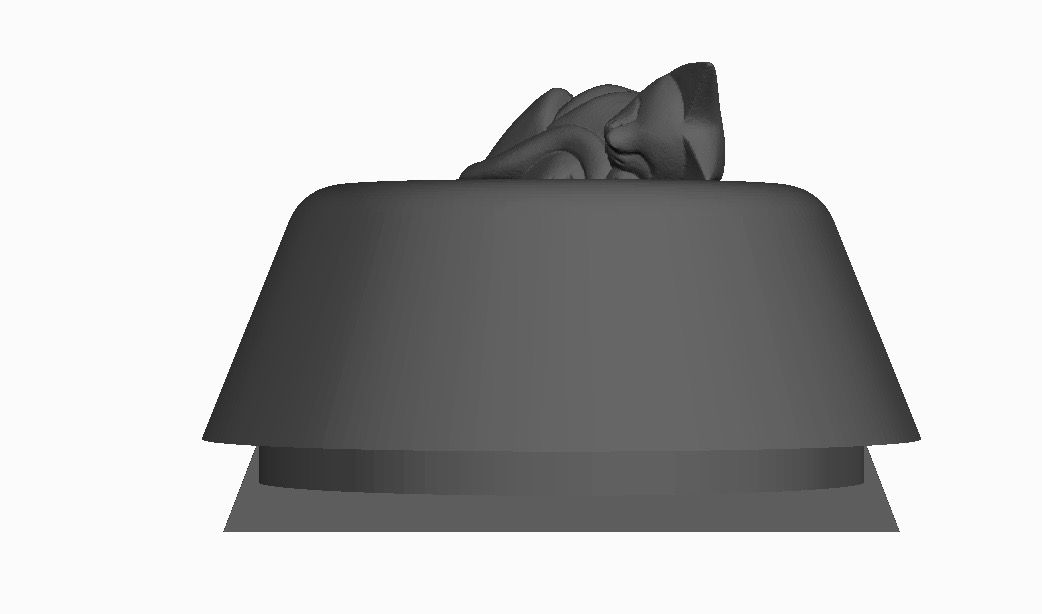 Urn Sleeping Cat Holder and Lid_0