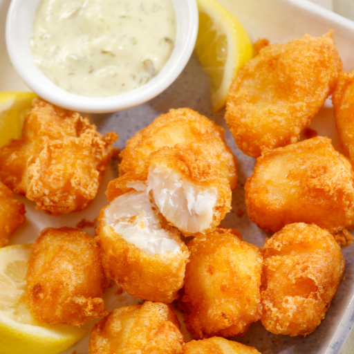 Beer battered fish bites _0