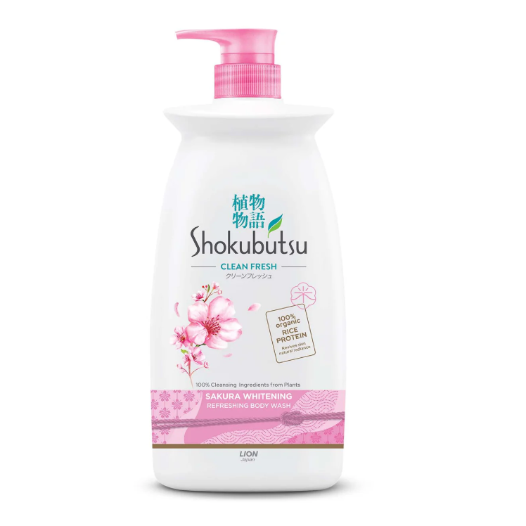 Shokubutsu Body Wash Sakura Whitening 900g_0