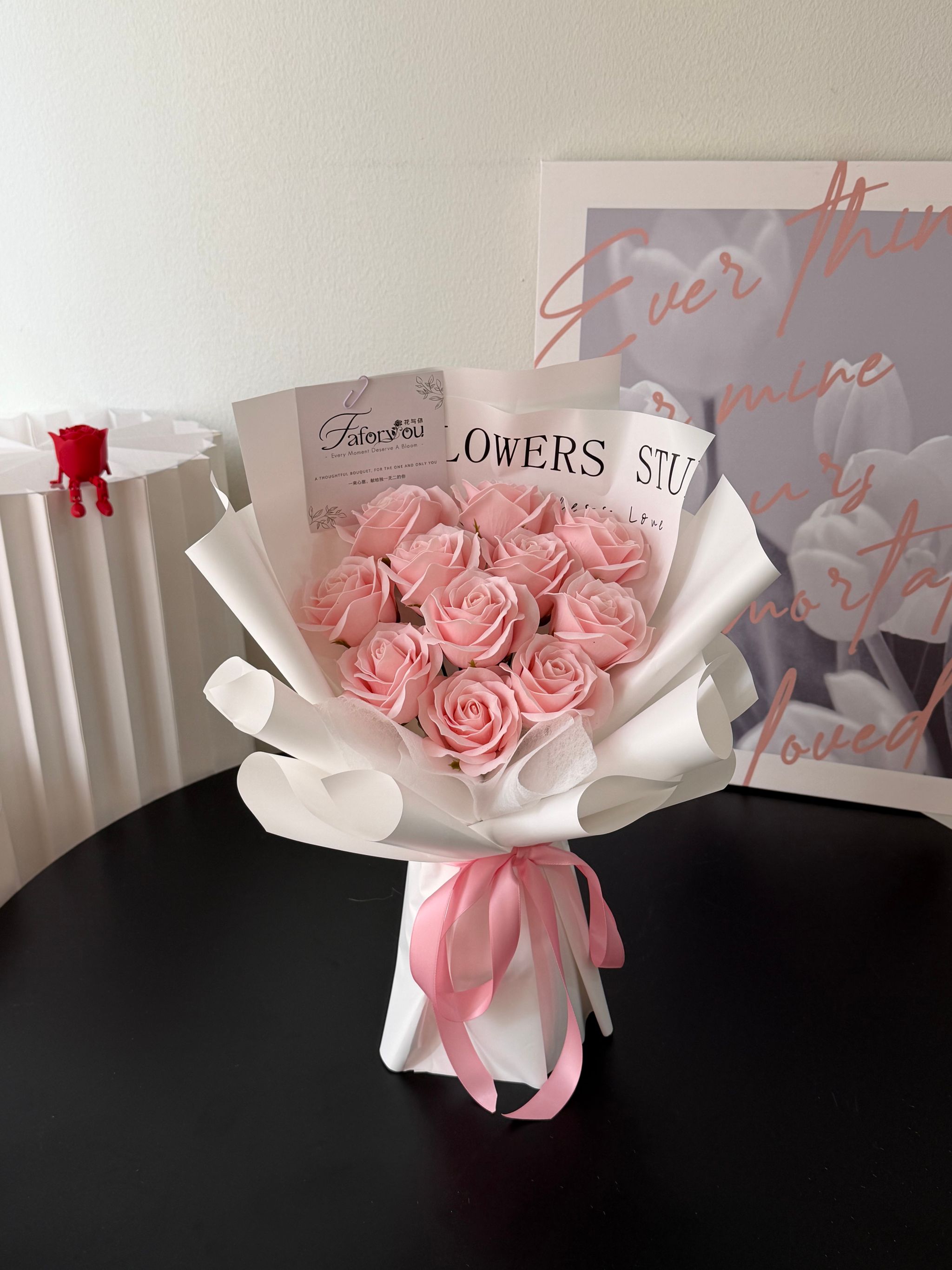 (Pre-Order) 11 stalk Soap Rose Bouquet  _0