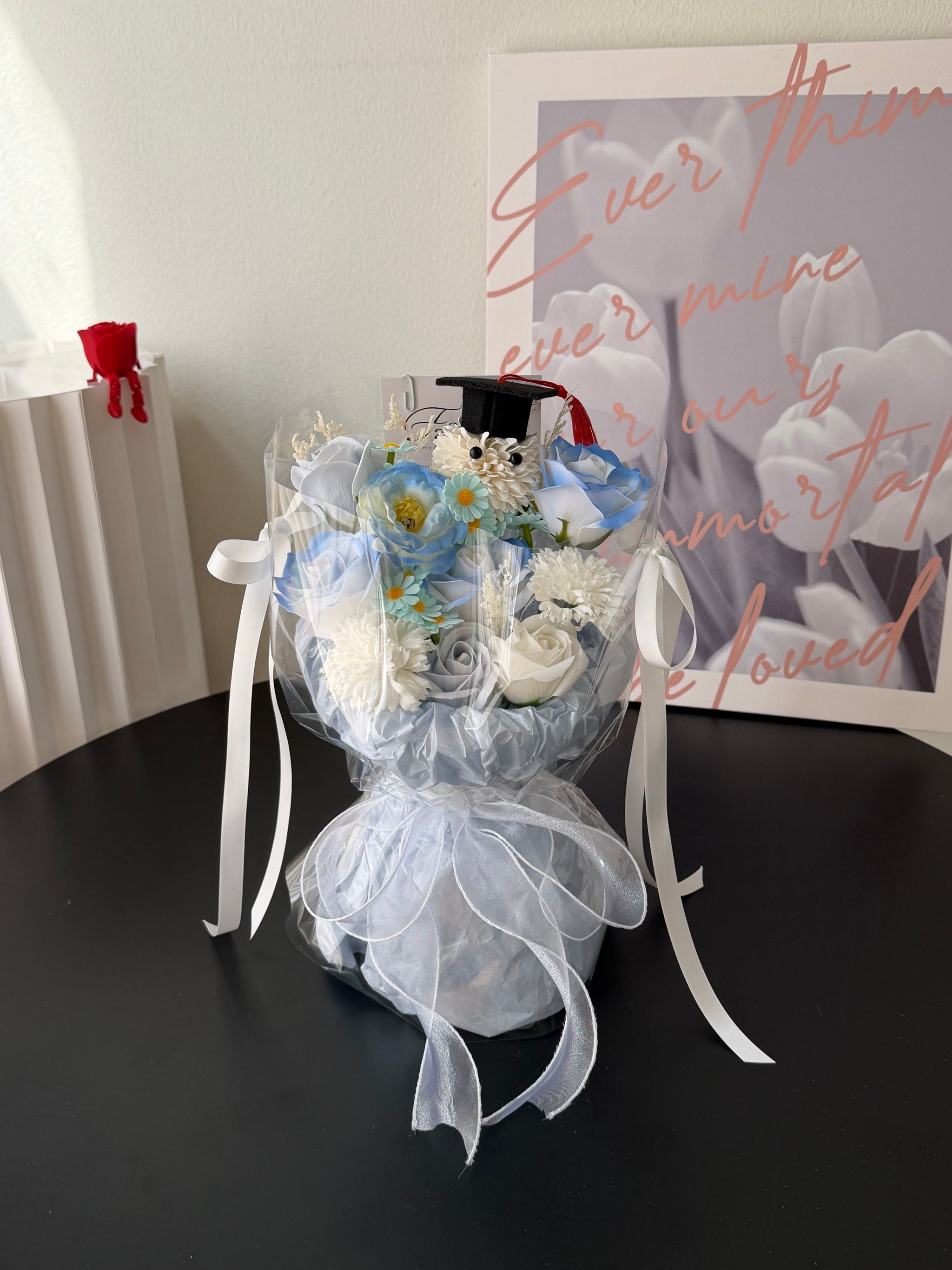 Graduation Ping Pong Mixed Transparent Bouquet_2