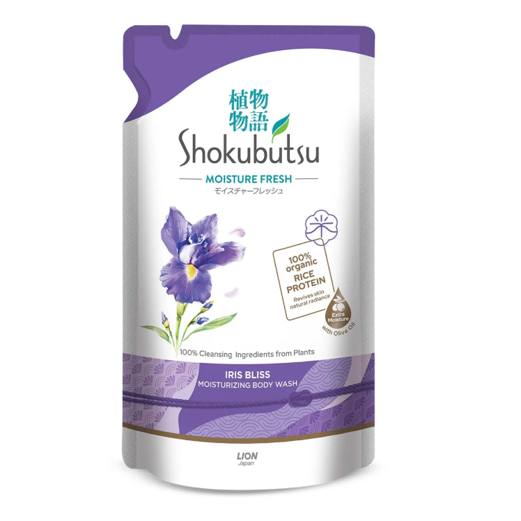 Shokubutsu Iris Bliss Body Wash Refill 500g_0