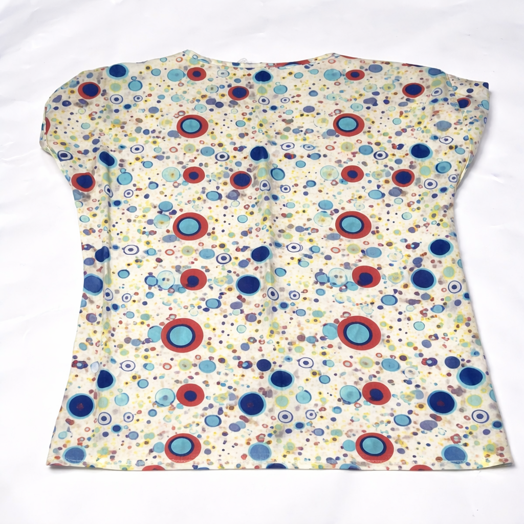 Blusa Estampada de Círculos Multicolor - Size S_1