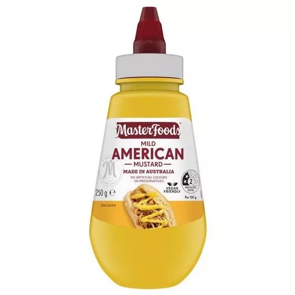 MasterFoods Mild American Mustard Squeezy Bottle 250g_0